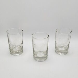 Vintage Javit Fine Crystal, Clear Wheat Juice Glasses